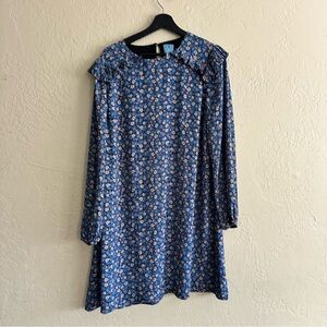 CeCe Blue Floral Midi Dress